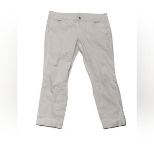 Loft Modern Skinny Ankle Jeans 32 / 14 White Cuffed
